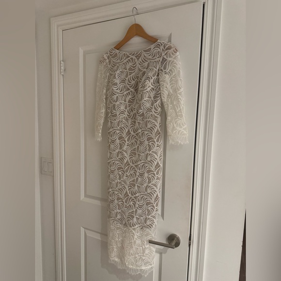 Grace Loves Lace Ivory Long Sleeve Midi Dress S - Picture 3 of 5